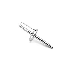 Hollow Grooved Penis Plug with Glan's Ring