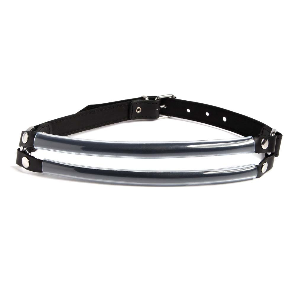 Dominix Deluxe Leather Open Bar Gag